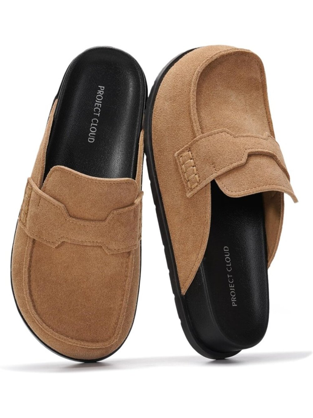 🆕Women's Almoned Suede Leather Slip On Clogs Plush & Soft Insole with Comfort